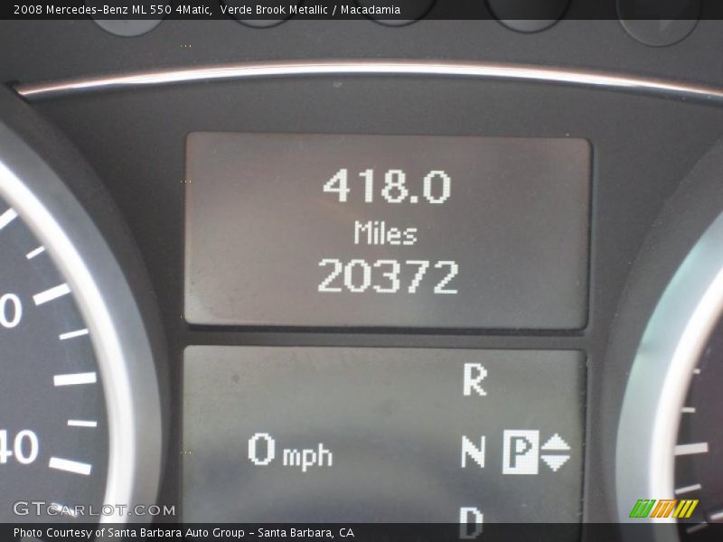 Verde Brook Metallic / Macadamia 2008 Mercedes-Benz ML 550 4Matic