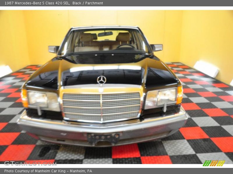 Black / Parchment 1987 Mercedes-Benz S Class 420 SEL