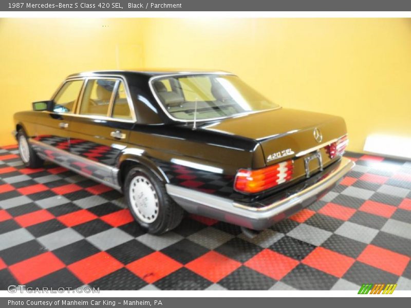 Black / Parchment 1987 Mercedes-Benz S Class 420 SEL