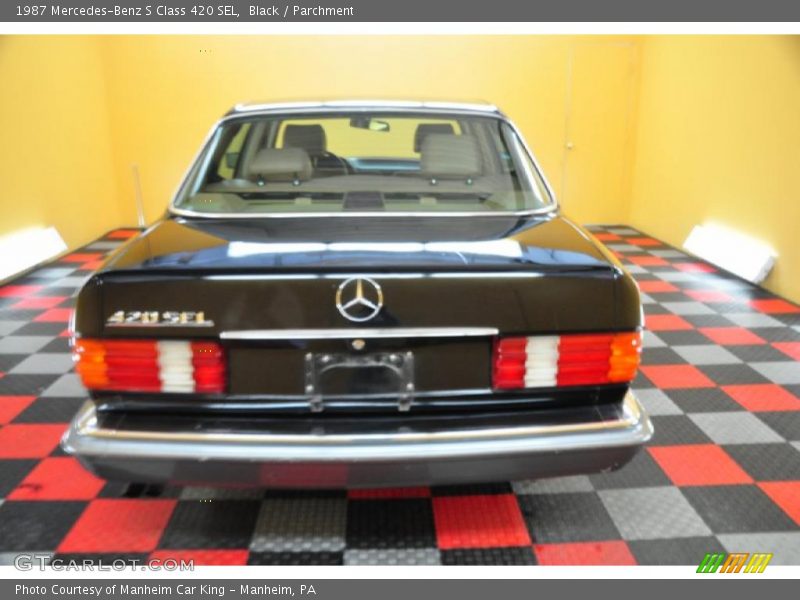 Black / Parchment 1987 Mercedes-Benz S Class 420 SEL