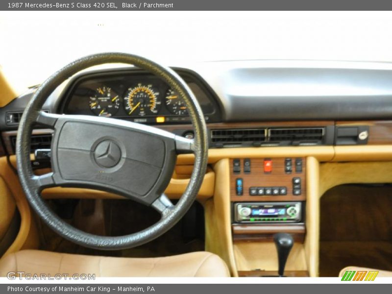 Black / Parchment 1987 Mercedes-Benz S Class 420 SEL