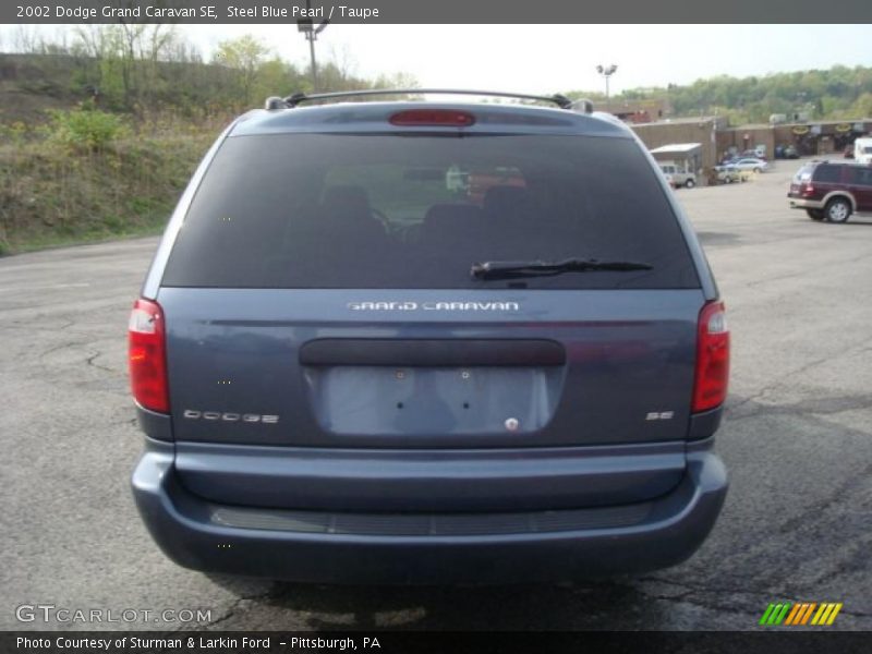 Steel Blue Pearl / Taupe 2002 Dodge Grand Caravan SE