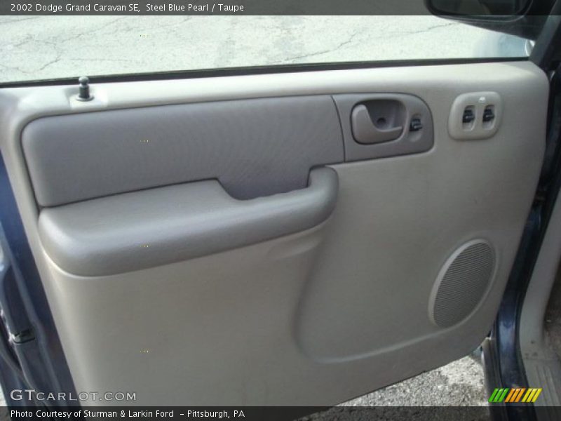 Steel Blue Pearl / Taupe 2002 Dodge Grand Caravan SE