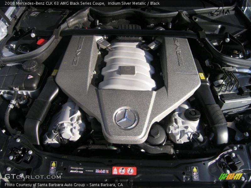 Iridium Silver Metallic / Black 2008 Mercedes-Benz CLK 63 AMG Black Series Coupe