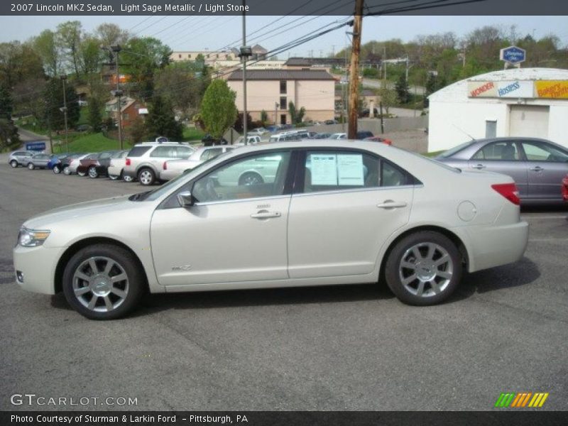 Light Sage Metallic / Light Stone 2007 Lincoln MKZ Sedan