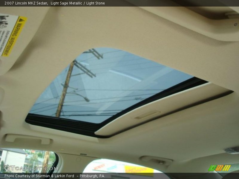 Light Sage Metallic / Light Stone 2007 Lincoln MKZ Sedan