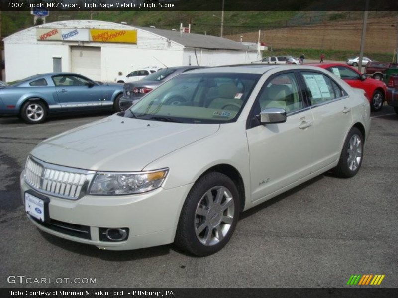 Light Sage Metallic / Light Stone 2007 Lincoln MKZ Sedan