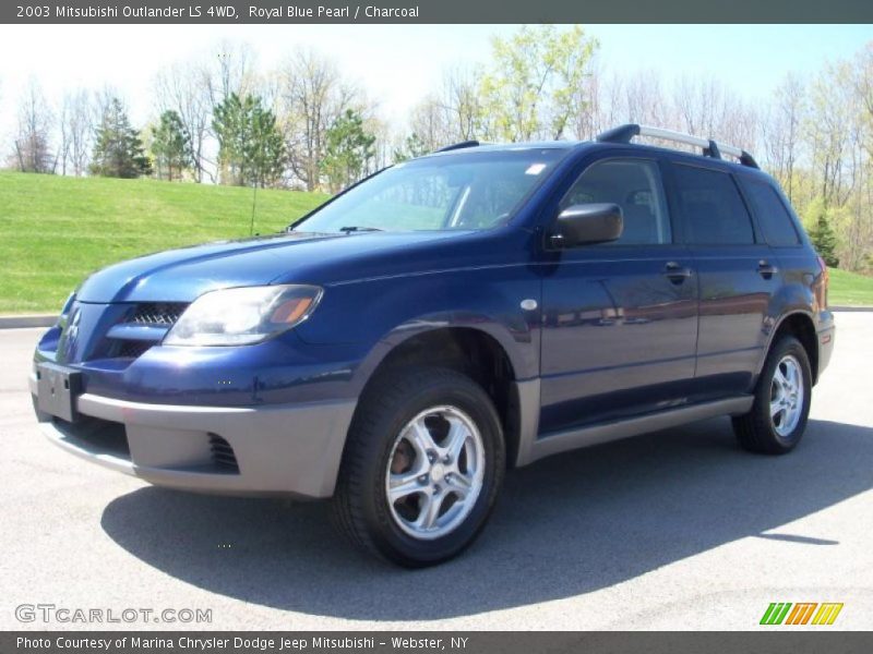 Royal Blue Pearl / Charcoal 2003 Mitsubishi Outlander LS 4WD