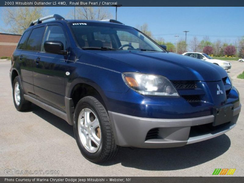 Royal Blue Pearl / Charcoal 2003 Mitsubishi Outlander LS 4WD