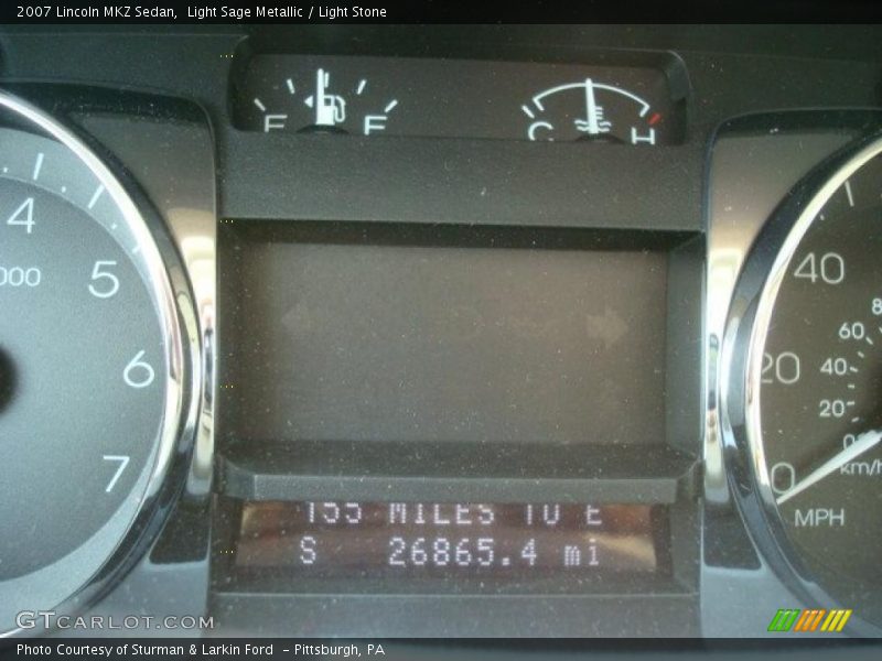 Light Sage Metallic / Light Stone 2007 Lincoln MKZ Sedan
