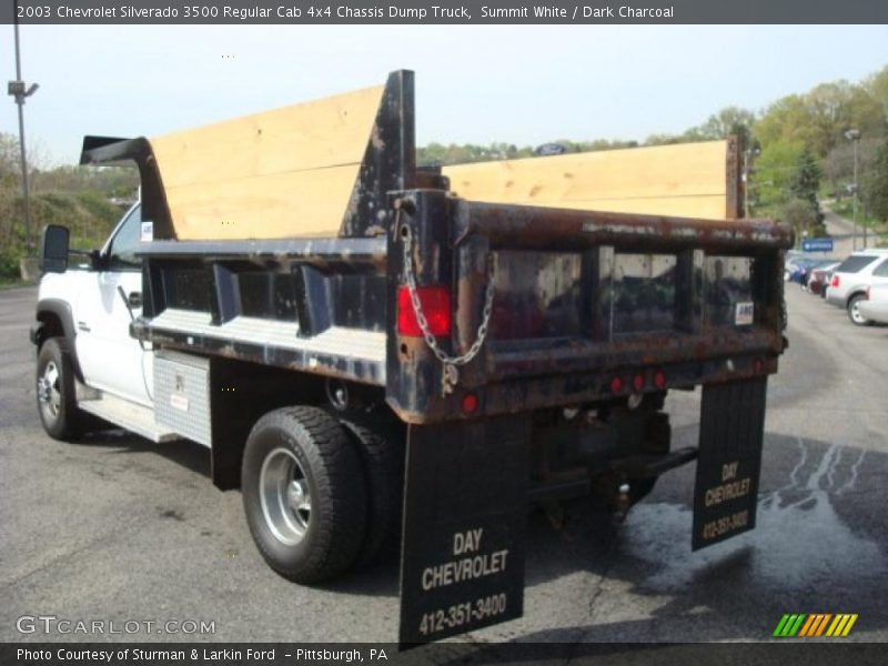 Summit White / Dark Charcoal 2003 Chevrolet Silverado 3500 Regular Cab 4x4 Chassis Dump Truck
