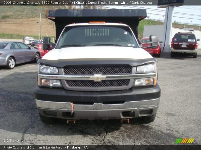 Summit White / Dark Charcoal 2003 Chevrolet Silverado 3500 Regular Cab 4x4 Chassis Dump Truck