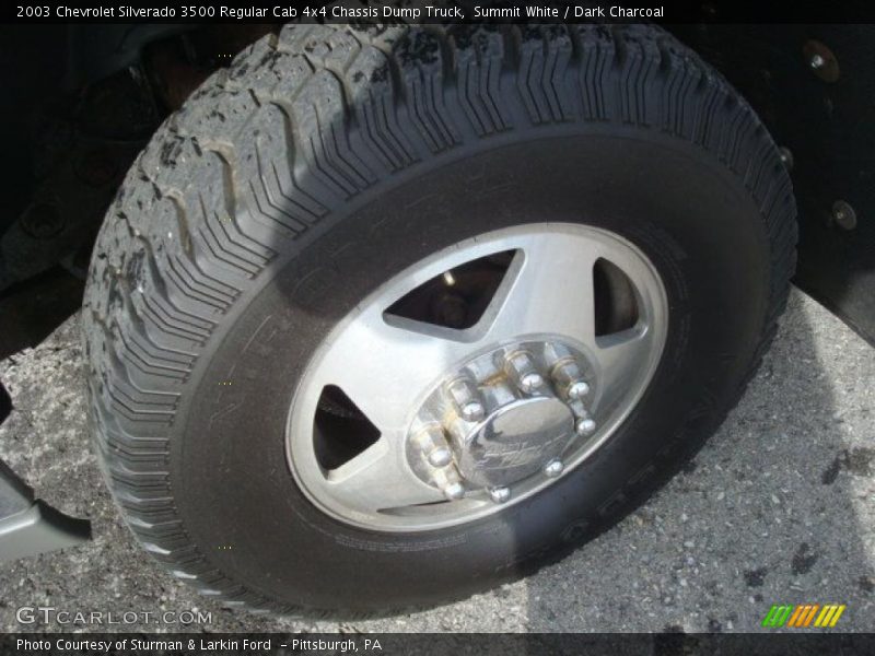 Summit White / Dark Charcoal 2003 Chevrolet Silverado 3500 Regular Cab 4x4 Chassis Dump Truck