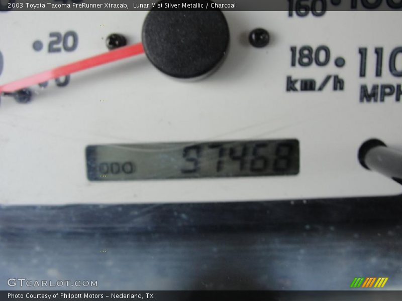 Lunar Mist Silver Metallic / Charcoal 2003 Toyota Tacoma PreRunner Xtracab