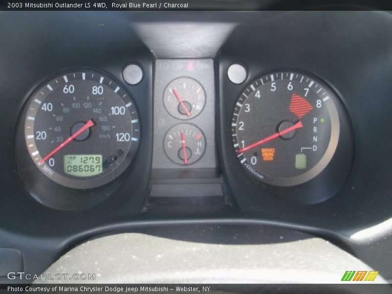 Royal Blue Pearl / Charcoal 2003 Mitsubishi Outlander LS 4WD