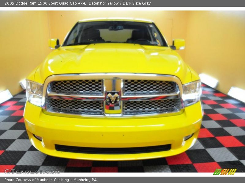 Detonator Yellow / Dark Slate Gray 2009 Dodge Ram 1500 Sport Quad Cab 4x4