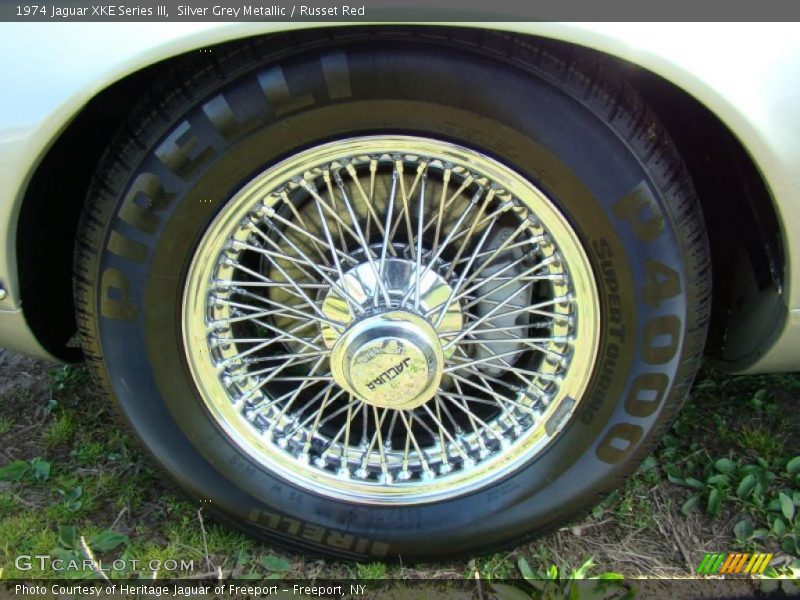 Silver Grey Metallic / Russet Red 1974 Jaguar XKE Series III
