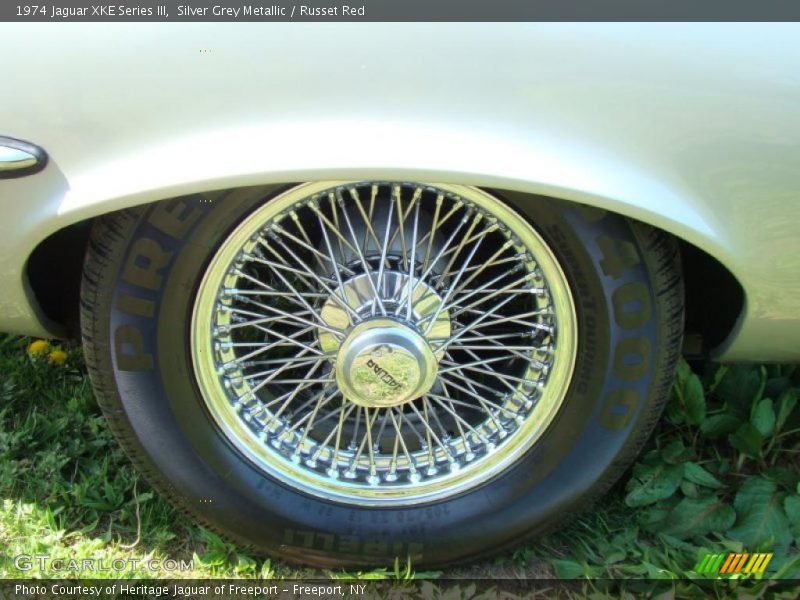 Silver Grey Metallic / Russet Red 1974 Jaguar XKE Series III