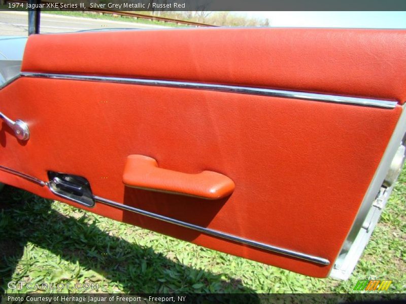 Silver Grey Metallic / Russet Red 1974 Jaguar XKE Series III