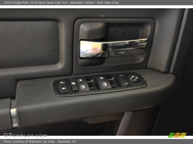 Detonator Yellow / Dark Slate Gray 2009 Dodge Ram 1500 Sport Quad Cab 4x4