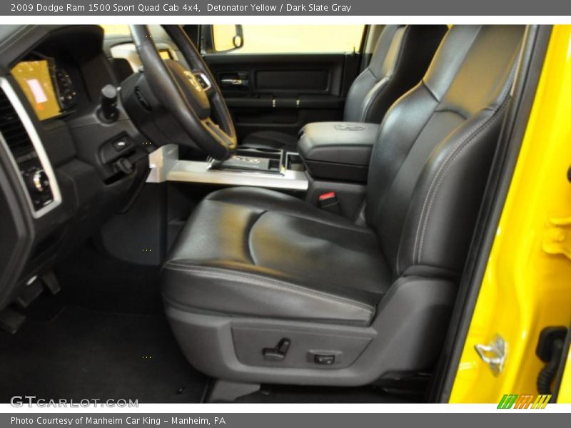 Detonator Yellow / Dark Slate Gray 2009 Dodge Ram 1500 Sport Quad Cab 4x4