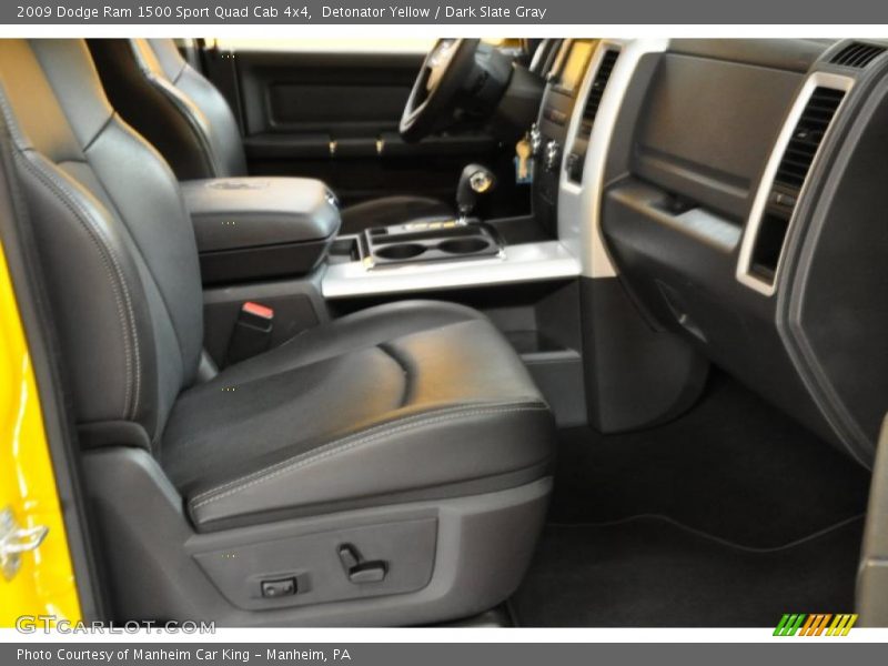 Detonator Yellow / Dark Slate Gray 2009 Dodge Ram 1500 Sport Quad Cab 4x4