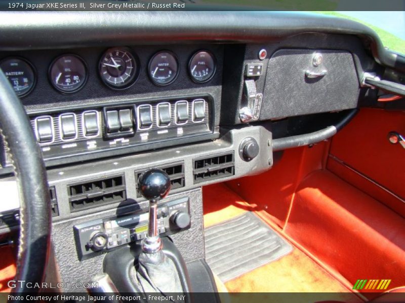 Silver Grey Metallic / Russet Red 1974 Jaguar XKE Series III