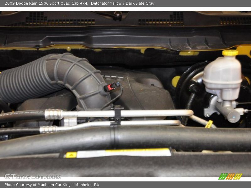 Detonator Yellow / Dark Slate Gray 2009 Dodge Ram 1500 Sport Quad Cab 4x4