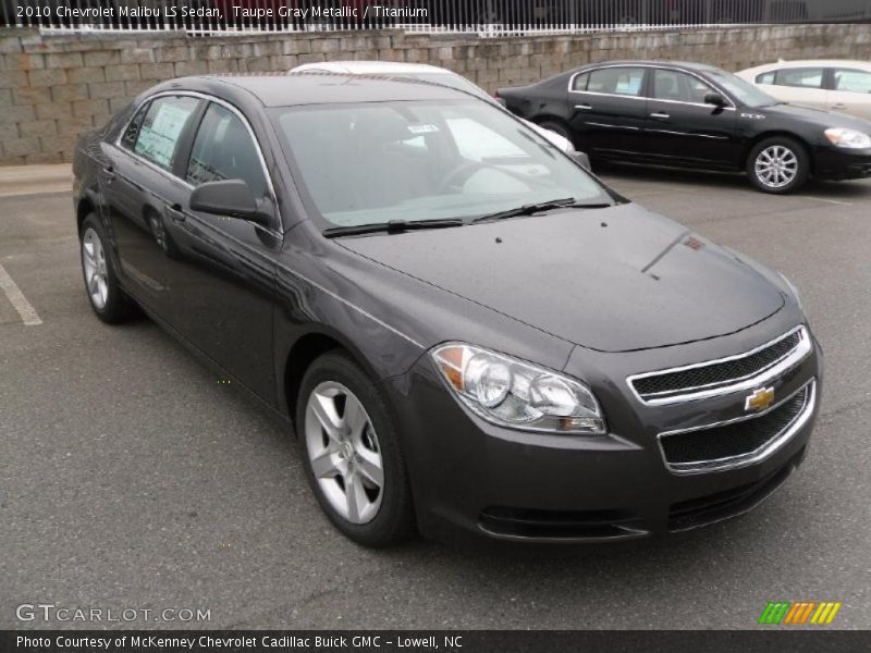 Taupe Gray Metallic / Titanium 2010 Chevrolet Malibu LS Sedan