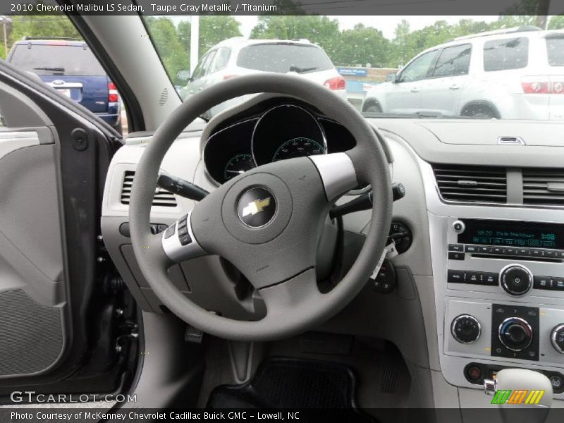 Taupe Gray Metallic / Titanium 2010 Chevrolet Malibu LS Sedan