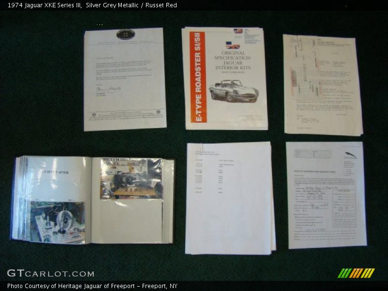 Silver Grey Metallic / Russet Red 1974 Jaguar XKE Series III
