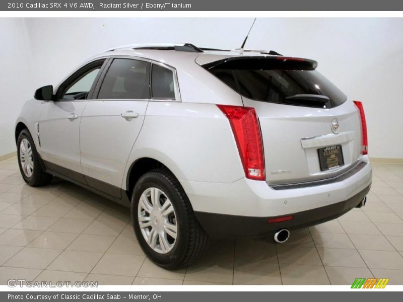 Radiant Silver / Ebony/Titanium 2010 Cadillac SRX 4 V6 AWD