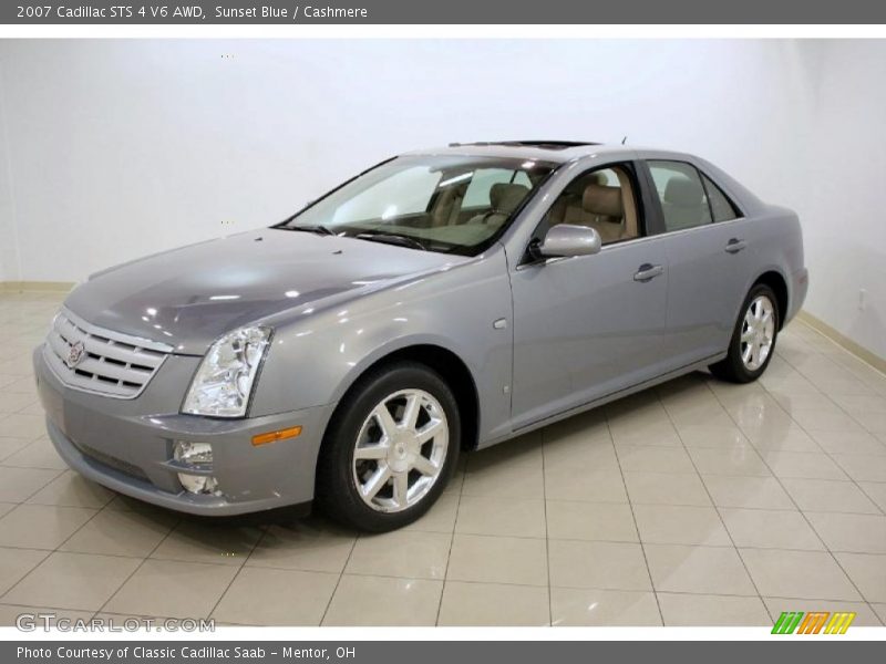 Sunset Blue / Cashmere 2007 Cadillac STS 4 V6 AWD