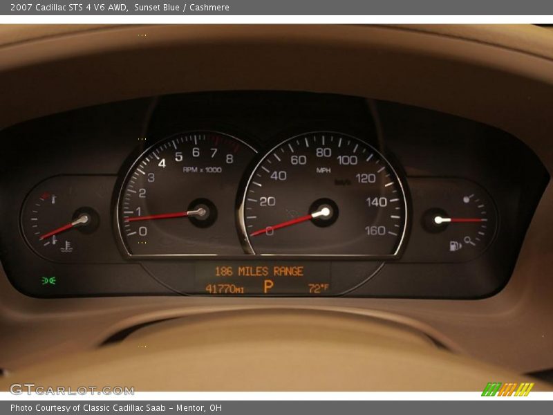 Sunset Blue / Cashmere 2007 Cadillac STS 4 V6 AWD