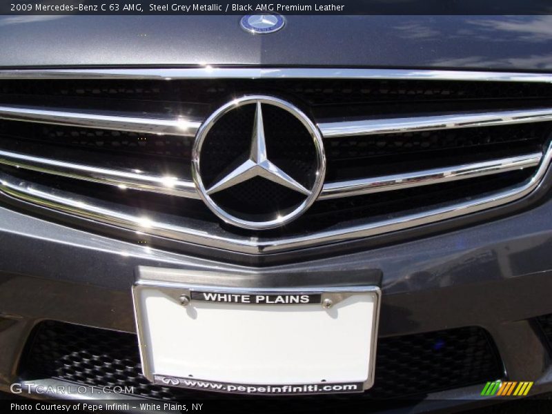 Steel Grey Metallic / Black AMG Premium Leather 2009 Mercedes-Benz C 63 AMG