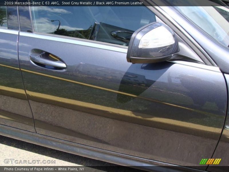 Steel Grey Metallic / Black AMG Premium Leather 2009 Mercedes-Benz C 63 AMG