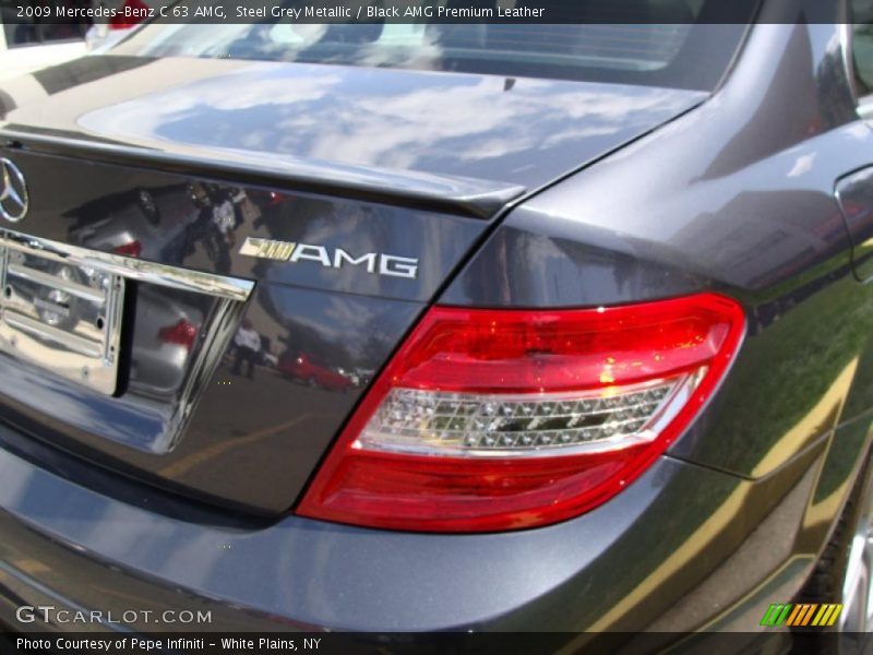 Steel Grey Metallic / Black AMG Premium Leather 2009 Mercedes-Benz C 63 AMG