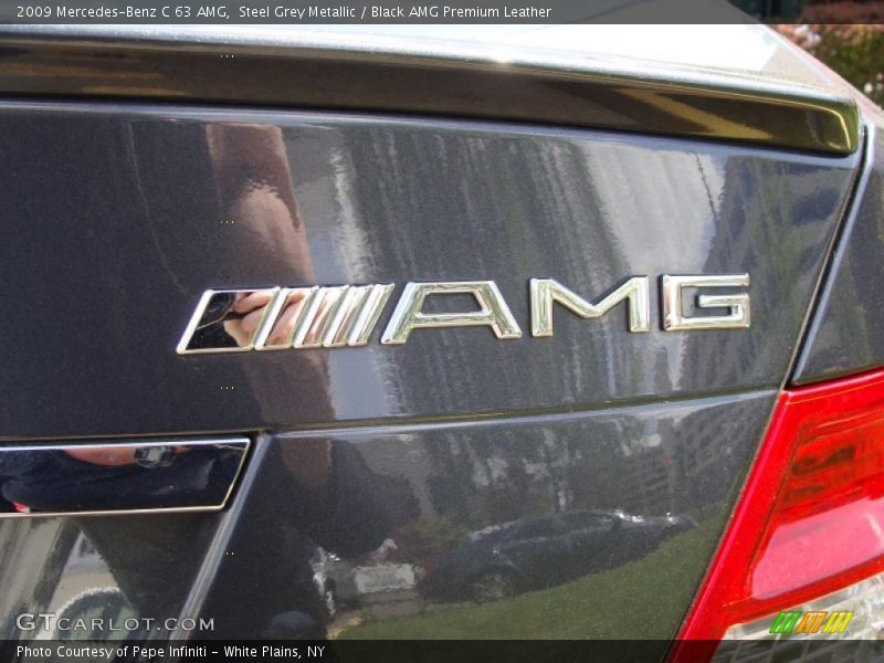 Steel Grey Metallic / Black AMG Premium Leather 2009 Mercedes-Benz C 63 AMG