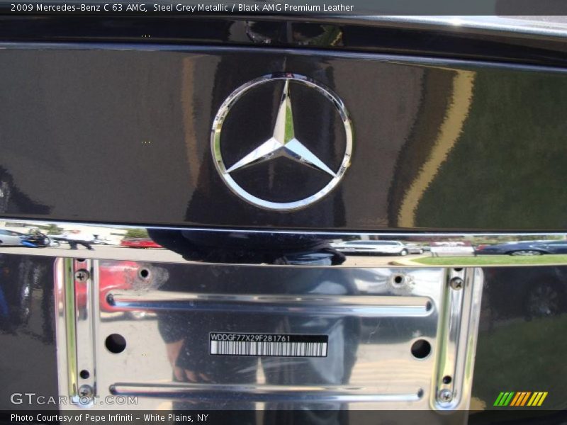 Steel Grey Metallic / Black AMG Premium Leather 2009 Mercedes-Benz C 63 AMG
