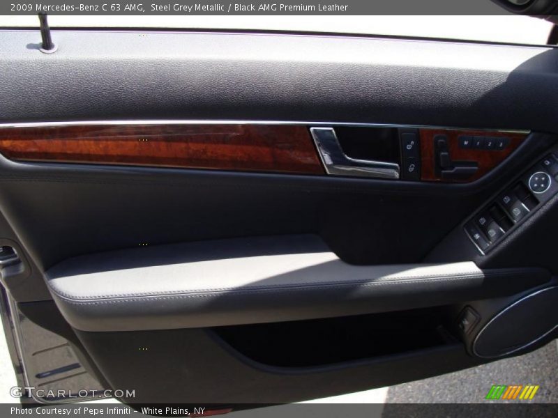 Steel Grey Metallic / Black AMG Premium Leather 2009 Mercedes-Benz C 63 AMG