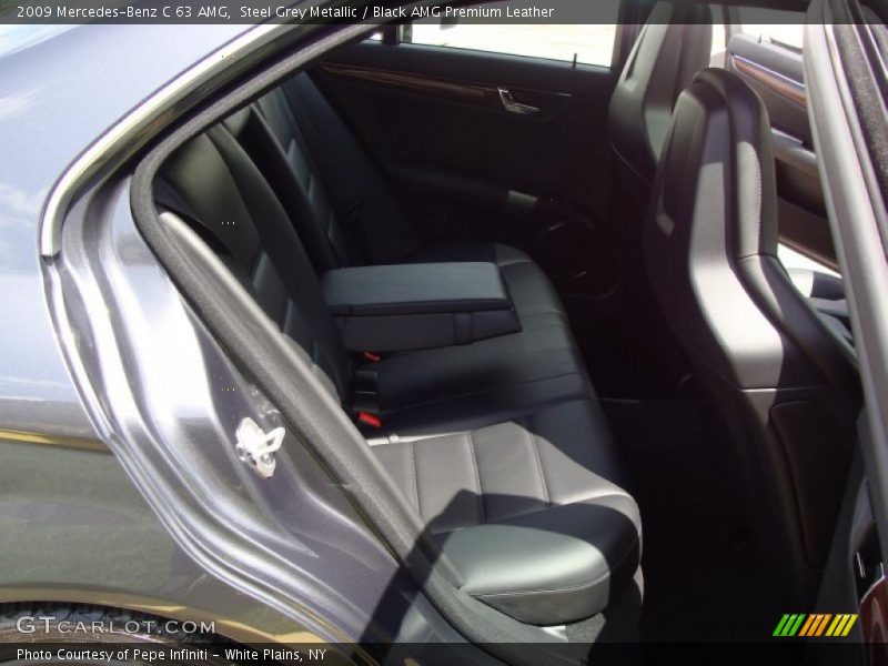 Steel Grey Metallic / Black AMG Premium Leather 2009 Mercedes-Benz C 63 AMG