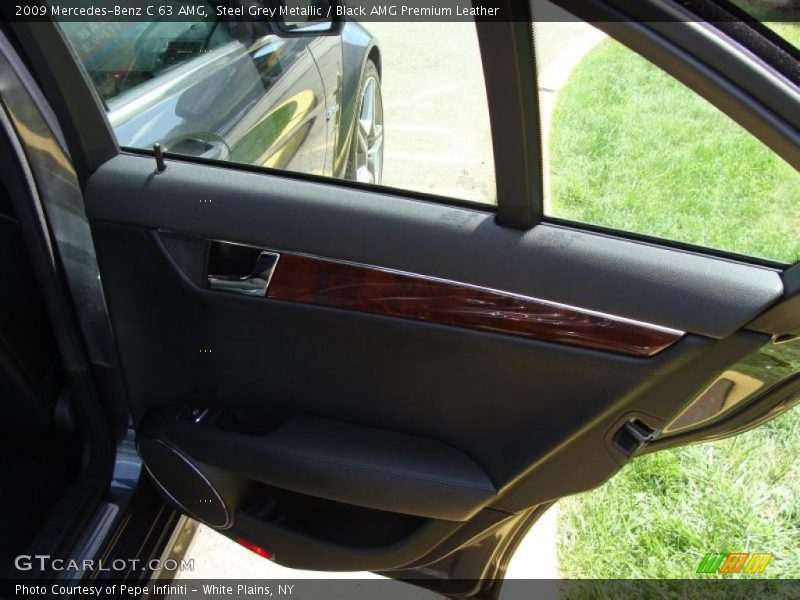 Steel Grey Metallic / Black AMG Premium Leather 2009 Mercedes-Benz C 63 AMG