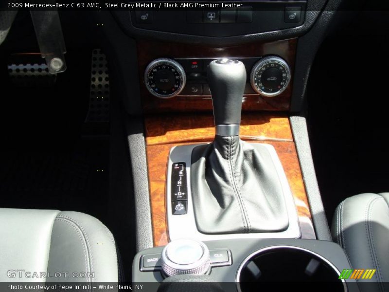 Steel Grey Metallic / Black AMG Premium Leather 2009 Mercedes-Benz C 63 AMG