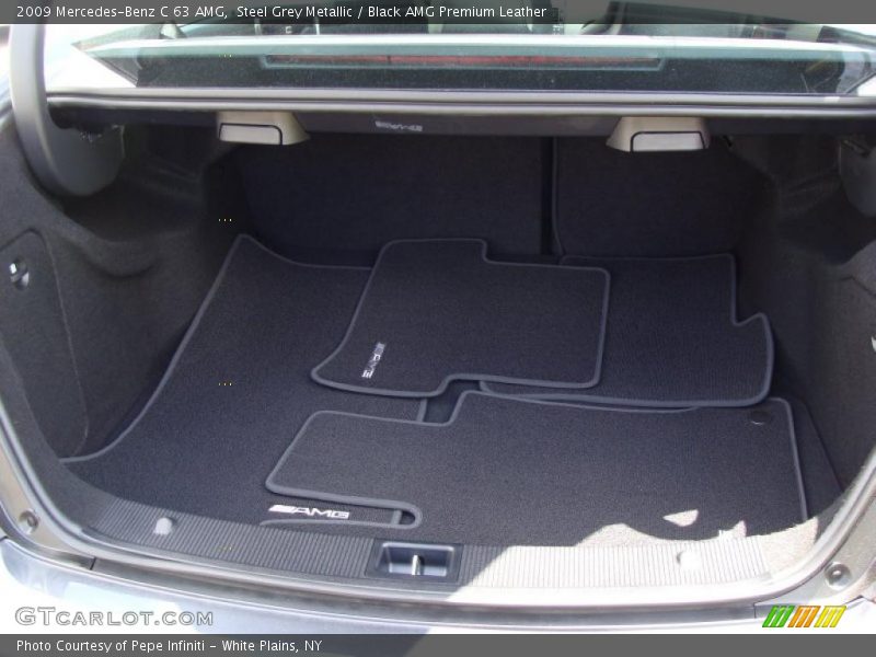 Steel Grey Metallic / Black AMG Premium Leather 2009 Mercedes-Benz C 63 AMG