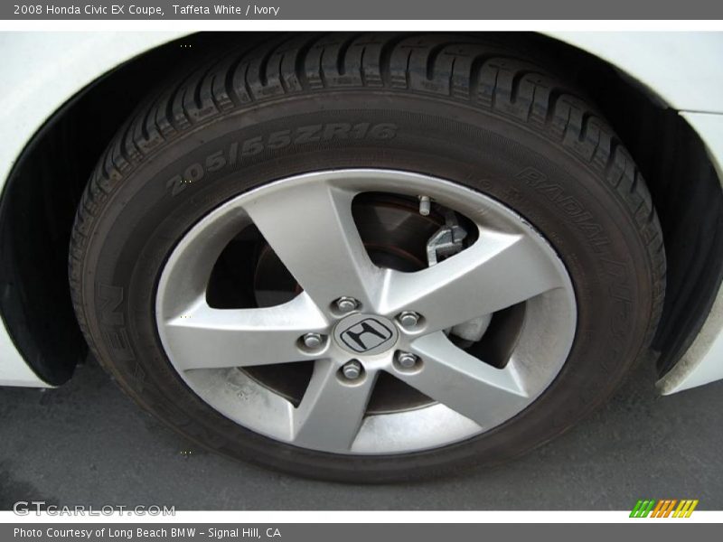 Taffeta White / Ivory 2008 Honda Civic EX Coupe