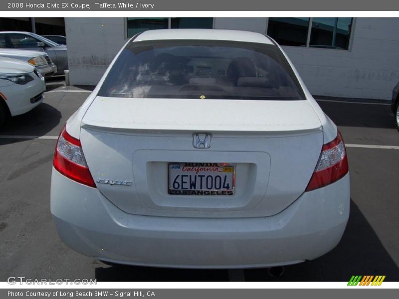 Taffeta White / Ivory 2008 Honda Civic EX Coupe