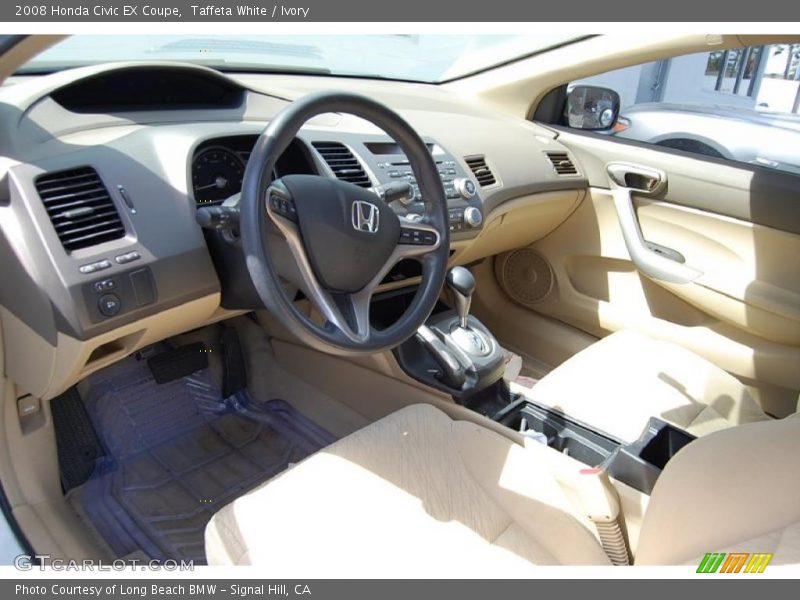 Taffeta White / Ivory 2008 Honda Civic EX Coupe