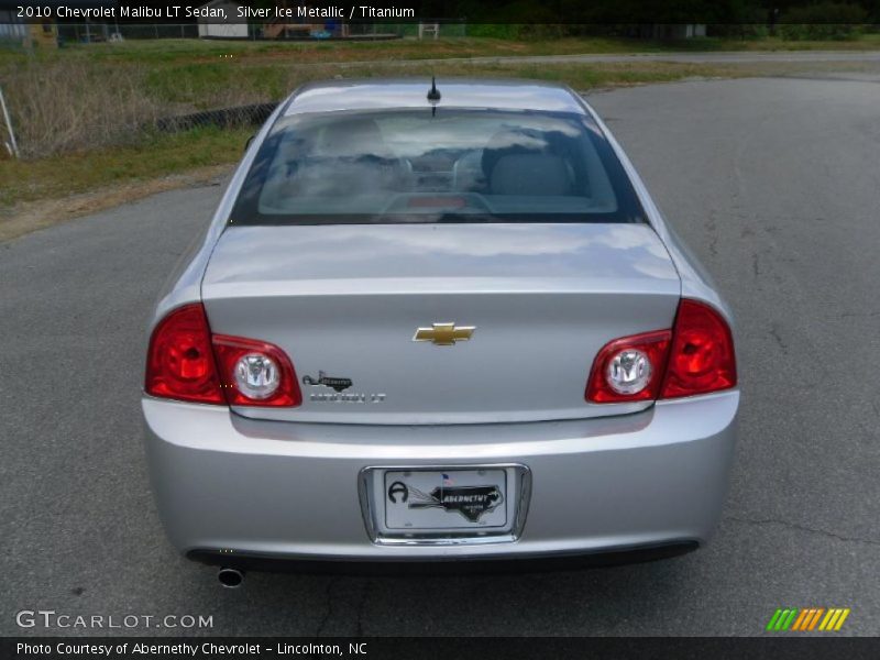 Silver Ice Metallic / Titanium 2010 Chevrolet Malibu LT Sedan