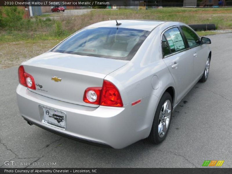 Silver Ice Metallic / Titanium 2010 Chevrolet Malibu LT Sedan