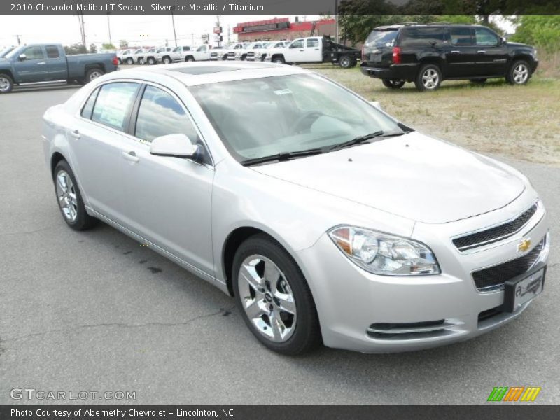 Silver Ice Metallic / Titanium 2010 Chevrolet Malibu LT Sedan